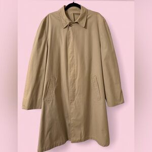 London Fog Maincoats Trench Coat Beige Rain Jacket Men’s 44 X-Long | Vintage